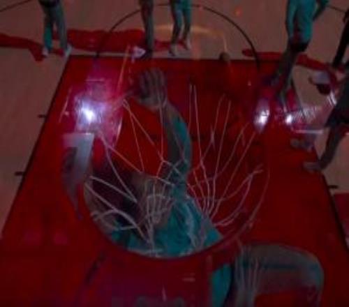 文班：给我道歉现场确认是卡斯尔挂筐拉坏的马刺无法热身已离场