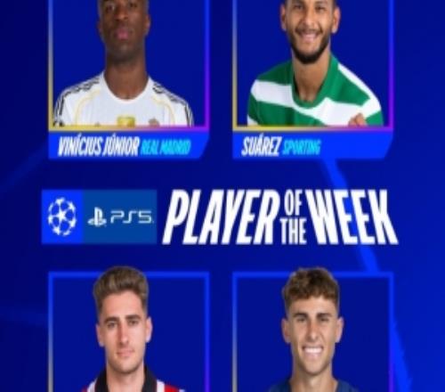 欧冠官方本轮最佳球员候选：维尼修斯领衔，费尔明、纳瓦罗在列