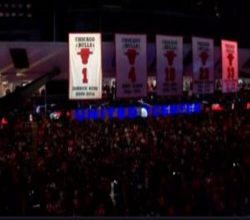 与乔皮并列！罗斯公牛1号球衣高挂联合中心上空队史第5位