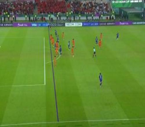 VAR介入確認(rèn)有效！轉(zhuǎn)播給出日本U23進(jìn)球劃線圖