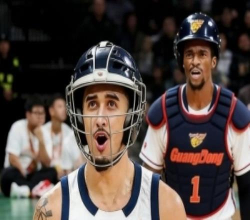 用豆包P的图！萨姆纳晒自己和奎因身穿护具打球P图