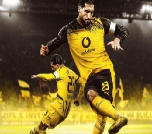 多特晒海报，祝贺埃姆雷詹在多特15次主罚点球全中，100%命中率