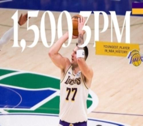 连珠炮！东契奇外线连中两记三分球强势开张&历史最年轻1500三分