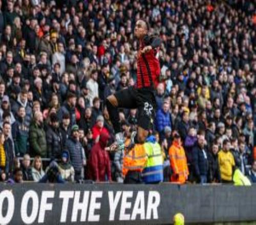 英超兩連??！狼隊(duì)02伯恩茅斯克魯皮、斯科特破門櫻桃近4輪3勝