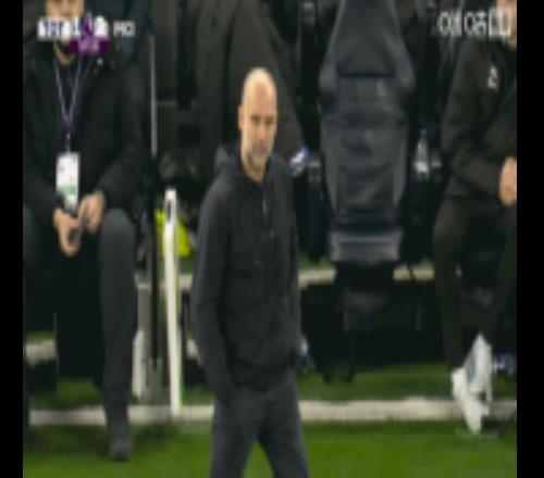 VAR确认热刺进球有效！瓜迪奥拉场边抗议判罚，吃到一张黄牌