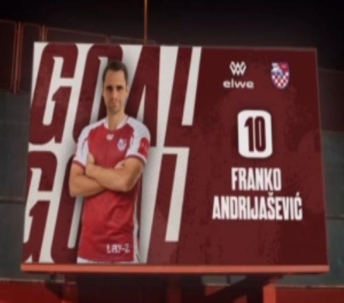 官方：前浙江隊隊長弗蘭克加盟克羅地亞球隊奧里金，身穿10號球衣