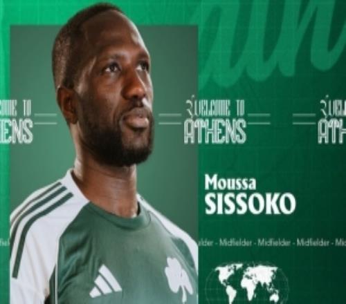 官方：36歲法國中場穆薩西索科加盟希臘豪門帕納辛納科斯