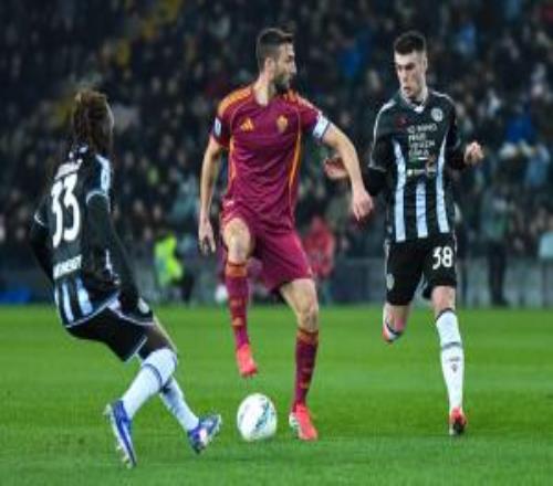 4輪不敗遭終結！羅馬01烏迪內斯距前四2分埃克勒卡姆任意球制勝