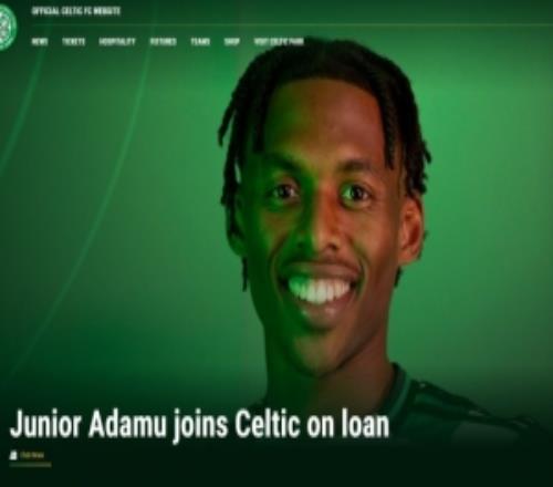 官方：凱爾特人租借奧地利國腳阿達(dá)木至賽季末，有選擇買斷條款