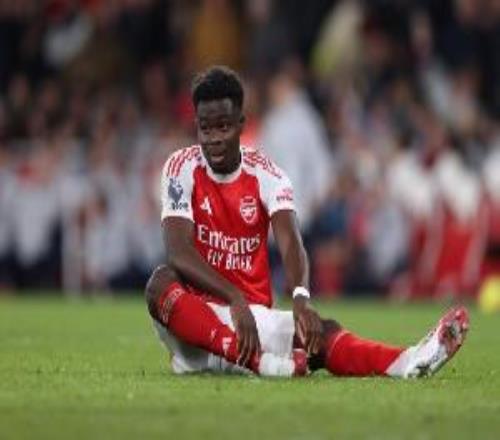 太陽報：薩卡因傷缺席明天對陣切爾西，球隊希望他對陣熱刺時復出