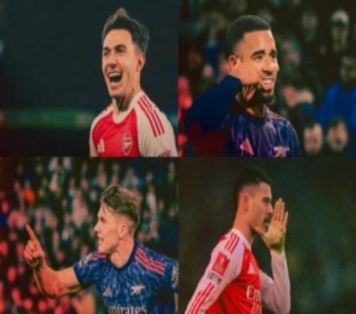 阿森納一月最佳球員候選：約克雷斯、熱蘇斯、馬丁內(nèi)利和蘇維門(mén)迪