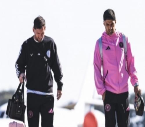 邁阿密國際曬啟程前往厄瓜多爾照片，梅西、蘇亞雷斯同框出鏡