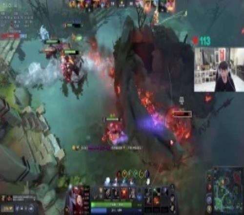 太狠了Doinb打DOTA2主播賽操作失誤反手大力扇自己一耳光
