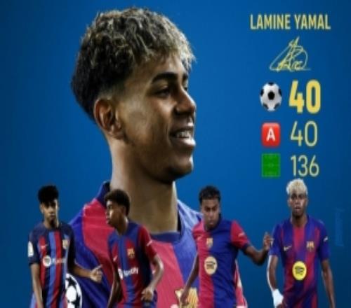 40球40助！18歲亞馬爾為巴薩出戰(zhàn)136場比賽參與80球