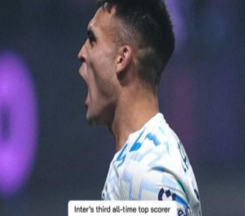 已是傳奇！勞塔羅為國(guó)米各項(xiàng)賽事打進(jìn)171球，躋身隊(duì)史射手榜第三