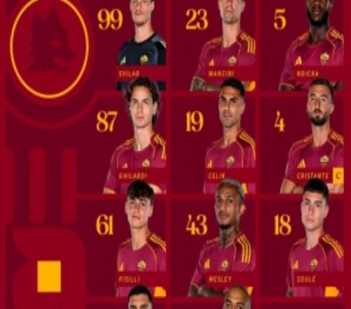 羅馬vs卡利亞里首發(fā)：蘇萊、馬倫領銜，佩萊格里尼、皮西利首發(fā)