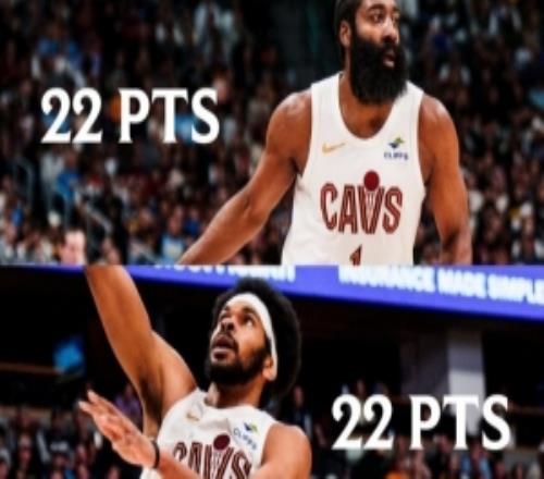 哈登效應(yīng)！騎士官推曬圖：兩場比賽米切爾都砍30+、哈登和阿倫20+