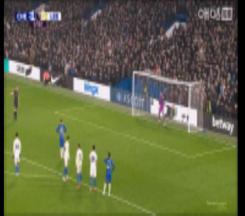 帕爾默英超生涯19次主罰點球18中，至少10次主罰球員中命中率第四