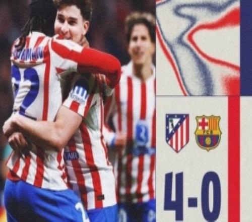 馬競歷史第3次40擊敗巴薩，僅次于1941年國王杯60血洗對手