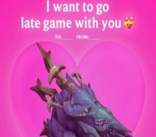 LOL官推：段位是暫時的，雙排是永恒的，情人節(jié)快樂