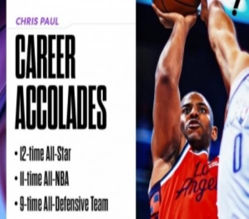 就差冠軍保羅生涯榮譽(yù)：11次最佳陣&9次防陣5次助攻王6次搶斷王