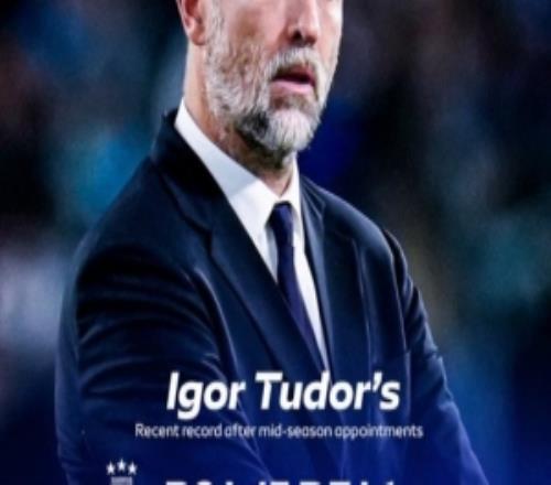 復制粘貼！圖多爾救火拉齊奧、尤文均踢9場比賽，戰績5勝3平1負