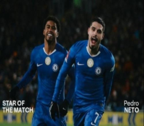 首次上演帽子戲法，切爾西官方：內托當選本輪足總杯隊內最佳球員