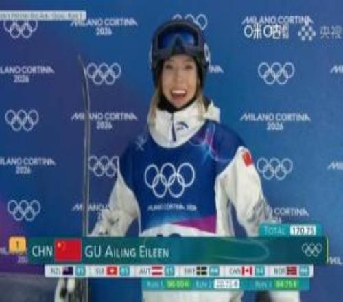 自由式滑雪女子大跳臺(tái)預(yù)賽：谷愛凌第2滑失誤總分第2晉級(jí)決賽