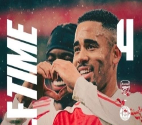 統(tǒng)治力！足總杯開(kāi)場(chǎng)30分鐘轟4球，阿森納是英超歷史首隊(duì)