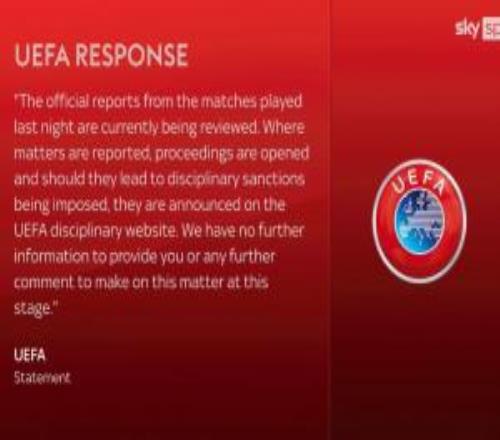 歐足聯(lián)回應(yīng)維尼修斯事件比賽報(bào)告審核中若有上報(bào)事件將啟動(dòng)調(diào)查