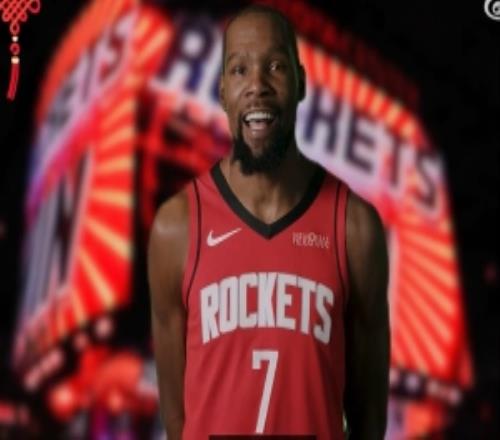 火箭官博中文拜年視頻：杜蘭特謝潑德DFS領(lǐng)銜伊森秀標(biāo)準(zhǔn)粵語(yǔ)