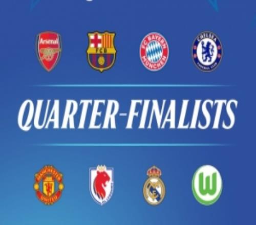 女足歐冠8強對陣：皇馬vs巴薩、曼聯(lián)vs拜仁、阿森納vs切爾西