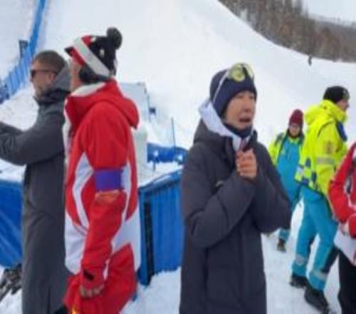 徐夢桃現(xiàn)場一直在說：哎喲我的媽呀！看到丈夫奪金終于松一口氣