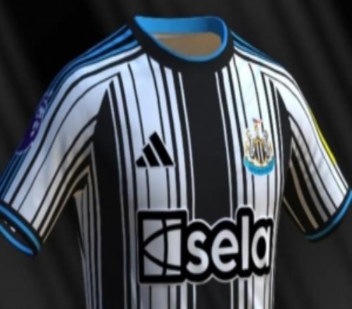 泰晤士談紐卡新賽季主場球衣諜照：保留黑色主條紋，袖口用細暗紋