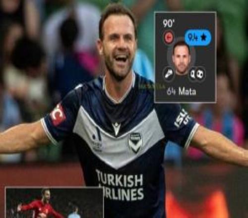 他還在踢！37歲馬塔澳超墨爾本德比2射1傳，不停球40米超遠吊射