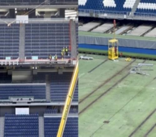 馬卡：皇馬已批準在伯納烏安裝全新LED電子環(huán)屏，相關(guān)施工已開始