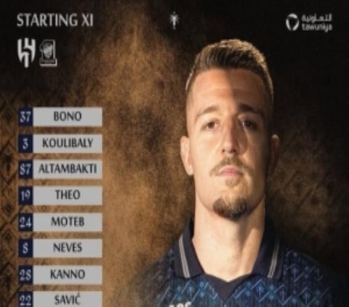 本澤馬首發(fā)戰(zhàn)舊主！新月vs吉達(dá)聯(lián)合首發(fā)：特奧、內(nèi)維斯出戰(zhàn)