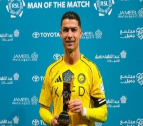 打進2球！C羅當選利雅得勝利vs哈森姆全場最佳球員