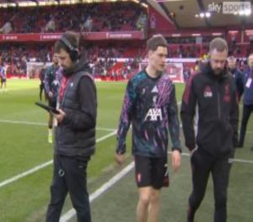 利物浦首發(fā)陣容臨時更新，維爾茨熱身受傷，柯蒂斯瓊斯頂替先發(fā)