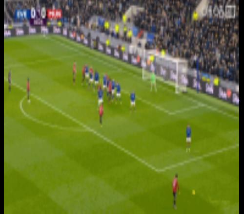 可惜！達(dá)洛特遠(yuǎn)距離精彩大力凌空斬，皮球只偏出一點(diǎn)