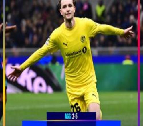 挪威之光！博德閃耀淘汰意甲豪門國米，隊史首次晉級歐冠16強