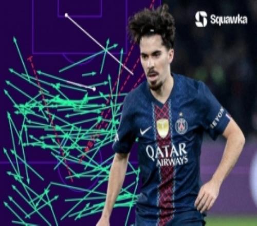 維蒂尼亞單賽季歐冠7場成功傳球次數(shù)100+，賽事歷史僅次于哈維