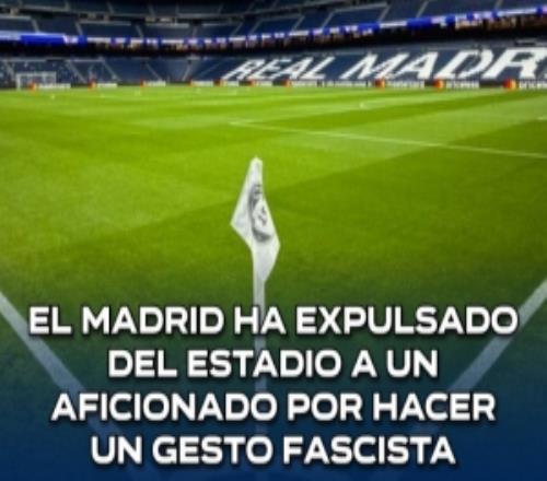 科貝電臺：一名球迷因做法西斯手勢被皇馬驅(qū)逐出場