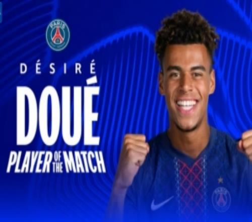 送出助攻！歐冠官方：杜埃當(dāng)選巴黎22摩納哥全場(chǎng)最佳球員