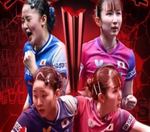 WTT新加坡大滿貫女雙決賽：張本美和早田希娜30取勝，奪得冠軍