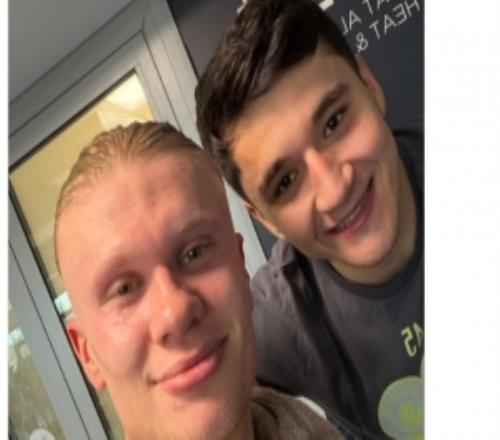 胡桑諾夫2月29日生日，哈蘭德社媒曬合照：祝你第五個生日快樂