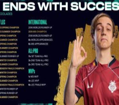 名人堂預(yù)熱LEC陳列Caps榮譽：15次LEC冠軍1次MSI冠軍8次全球總決賽