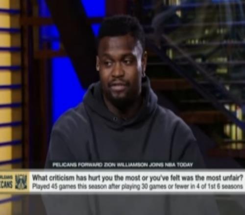 錫安：我反思過(guò)自己是否做了足夠多的努力出場(chǎng)打球目前效果不錯(cuò)