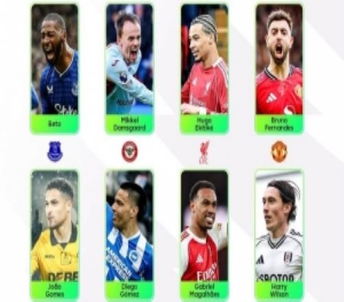 英超第28輪最佳球員候選：埃基蒂克、B費(fèi)、加布里埃爾在列