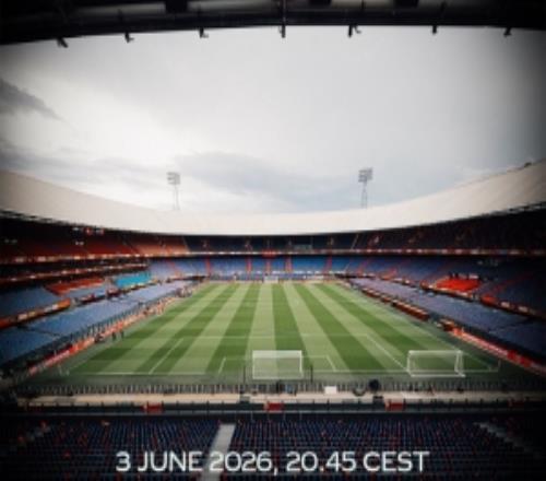 官方：6月3日，荷蘭國家隊將和阿爾及利亞進行一場熱身賽